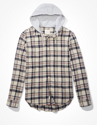 ae flannel hoodie