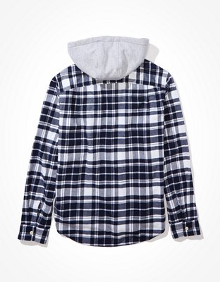 Мужские худи American Eagle AE Super Soft Flannel — фото 4