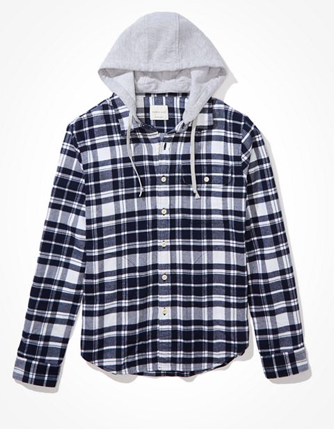 Мужские худи American Eagle AE Super Soft Flannel