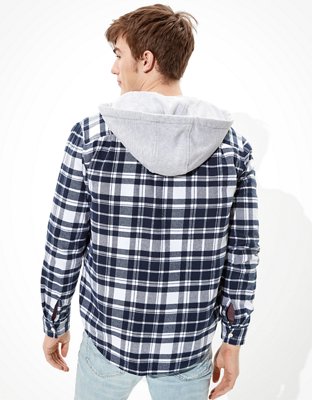 Мужские худи American Eagle AE Super Soft Flannel — фото 3