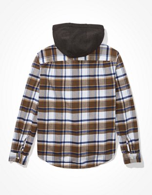 ae flannel hoodie
