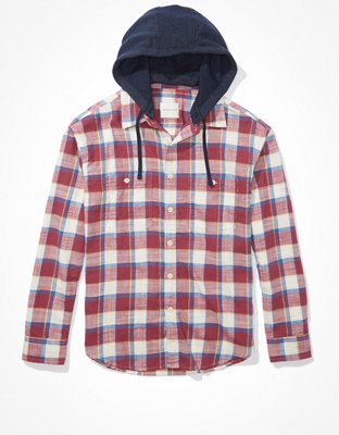 ae flannel hoodie