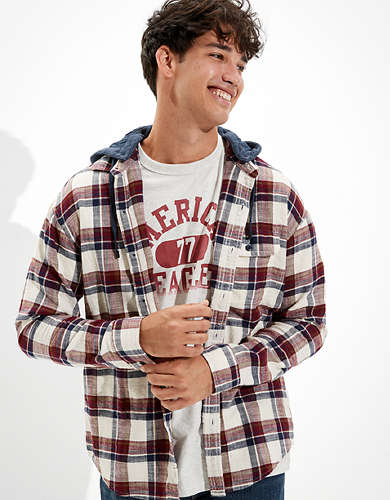 Men's Shirts: Button-Ups, Flannels & More | American Eagle