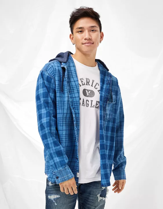 AE Cozy Cabin Hoodie Flannel