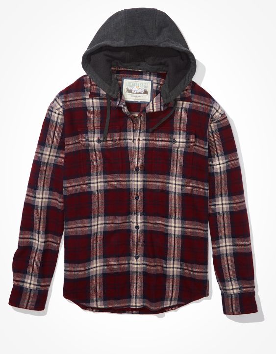 AE Cozy Cabin Hoodie Flannel