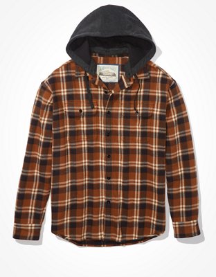 ae flannel hoodie