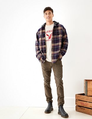 Женские худи American Eagle AE Cozy Cabin Flannel — фото 5