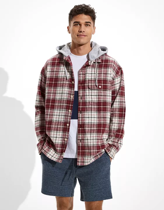 AE Super Soft Hooded Flannel