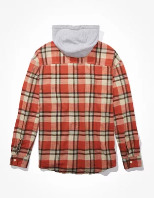 AE Super Soft Hooded Flannel Shirt