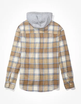 AE Super Soft Hooded Flannel Shirt