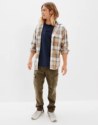 AE Super Soft Hooded Flannel Shirt