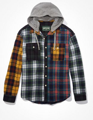 AE Super Soft Hooded Flannel Shirt