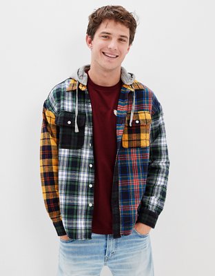AE Super Soft Hooded Flannel Shirt