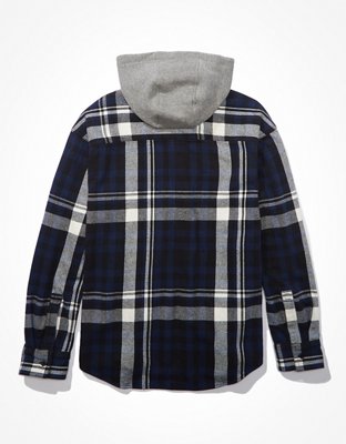 AE Super Soft Hooded Flannel Shirt