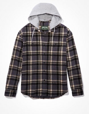 American eagle 2024 flannel hoodie