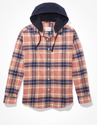 AE Super Soft Hooded Flannel Shirt