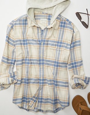 AE Super Soft Hooded Flannel Shirt
