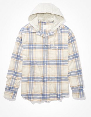 AE Super Soft Hooded Flannel Shirt