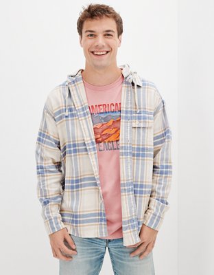 AE Super Soft Hooded Flannel Shirt
