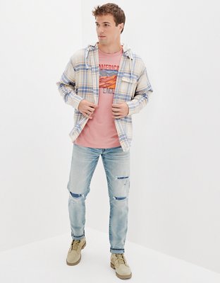 AE Super Soft Hooded Flannel Shirt