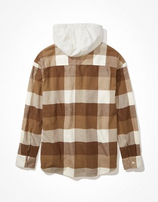 AE Super Soft Hooded Flannel Shirt