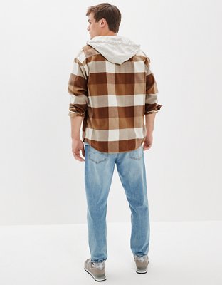 AE Super Soft Hooded Flannel Shirt