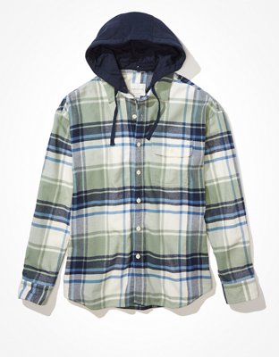 AE Super Soft Hooded Flannel Shirt