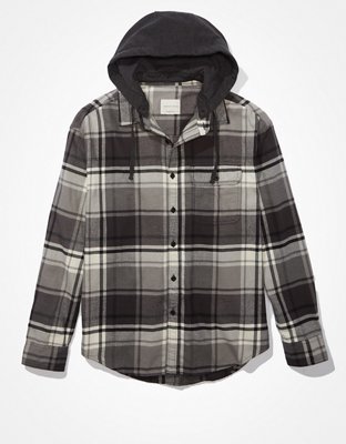 American Eagle - Spring's most valuable layers: ultra soft hooded flannels,  perfect for throwing over tees and tanks:   soft-flannel-hoodie/2153_5516_700?&cid