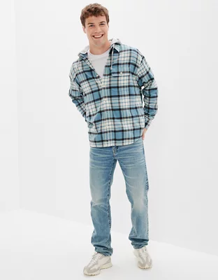 AE Super Soft Hooded Flannel Shirt