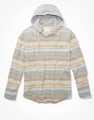 American Eagle - Spring's most valuable layers: ultra soft hooded flannels,  perfect for throwing over tees and tanks:   soft-flannel-hoodie/2153_5516_700?&cid