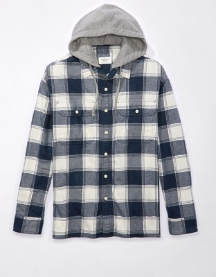 American eagle hooded clearance flannel