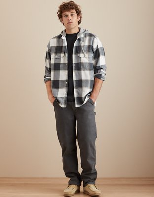 AE Hooded Flannel Shirt