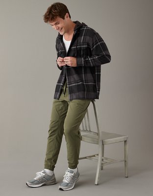 AE Hooded Flannel Shirt