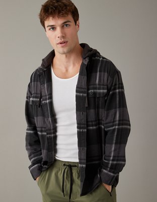 AE Hooded Flannel Shirt