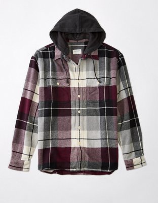 AE Hooded Flannel Shirt