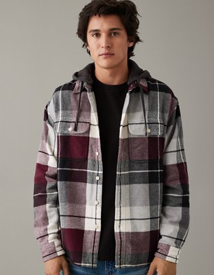 Arizona Big and Tall Mens Hooded Regular Fit Long Sleeve Flannel Shirt -  JCPenney