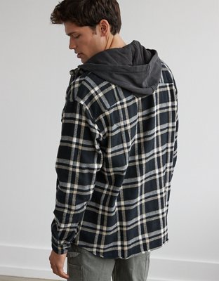 AE Super Soft Hooded Flannel Shirt