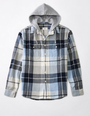 AE Hooded Flannel Shirt