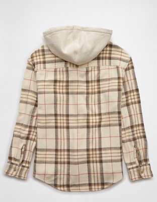 AE Hooded Flannel Shirt