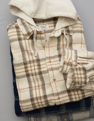 Camisa de franela con capucha AE