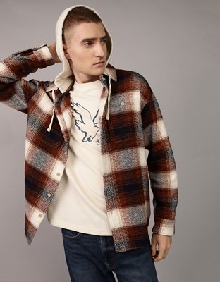 AE Flannel Hoodie