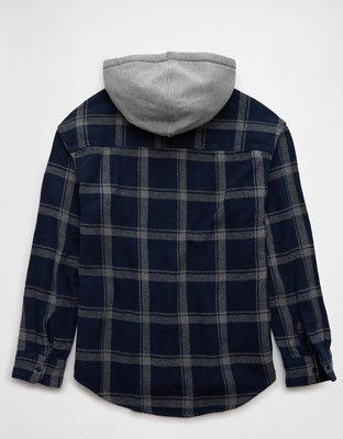 AE Hooded Flannel Shirt