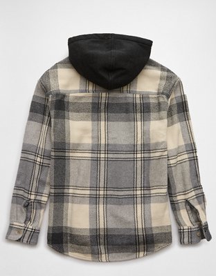 AE Hooded Flannel Shirt