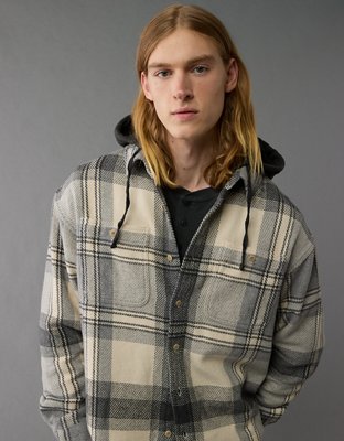 AE Hooded Flannel Shirt