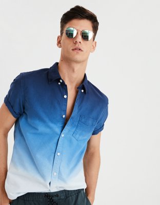 Shoptagr Ae Dip Dye Oxford Button Down Shirt By American