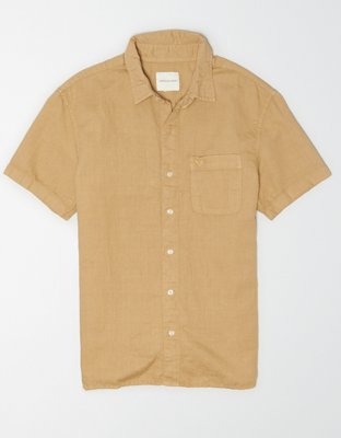 AE Linen Short Sleeve Button Up Shirt