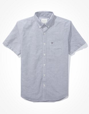 AE Short-Sleeve Everyday Oxford Button-Up Shirt