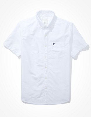 AE Short-Sleeve Everyday Oxford Button-Up Shirt