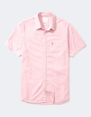 AE Short-Sleeve Everyday Oxford Button-Up Shirt