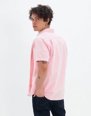 AE Short-Sleeve Everyday Oxford Button-Up Shirt